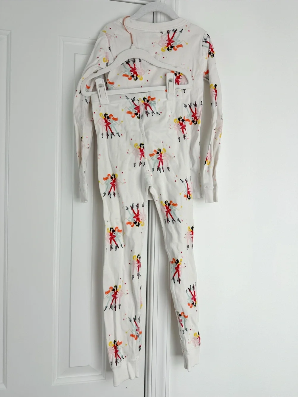 Hanna Andersson ballerina print pjs 6-7yr EUC
